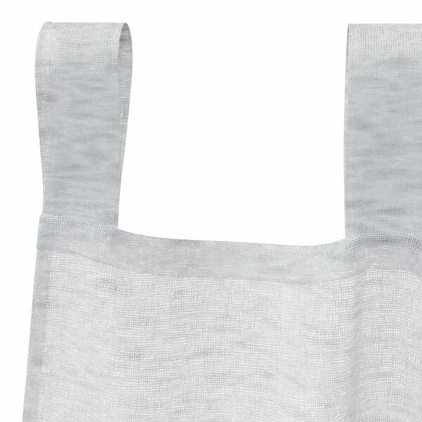 vidaXL Voile Curtain 2 pcs Light Grey 245 x 140 cm Polyester