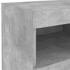 vidaXL Bedside Cabinets with LED Lights 2 pcs Concrete Grey 50x40x45 cm