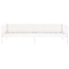 vidaXL Day Bed without Mattress White Solid Wood Pine 90x190 cm Single