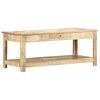 vidaXL Coffee Table 110x50x45 cm Hand Painted Solid Mango Wood