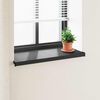 vidaXL Window Sill Black with Wood Grain 100 x 40 x 4.5 cm PVC