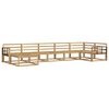 vidaXL Outdoor Sofa Set 7 pcs White Solid Acacia Wood