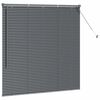 vidaXL Window Blind with Curtains Manual Dark grey Aluminium