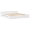 vidaXL Bed Frame without Mattress White 120x200 cm Solid Wood Pine