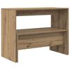 vidaXL 3 Piece Dining Table and Bench set Atisian Oak Engineered Wood