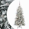 vidaXL Artificial Hinged Christmas Tree 150 cm 150 LEDs Warm White