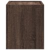 vidaXL Wall-mounted Bedside Cabinet Brown Oak 45x30x35 cm