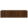 vidaXL TV Wall Cabinets with LED Lights 2 pcs Brown Oak 60x35x31 cm