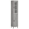 vidaXL Highboard Grey Sonoma 34,5x34x180 cm Engineered Wood