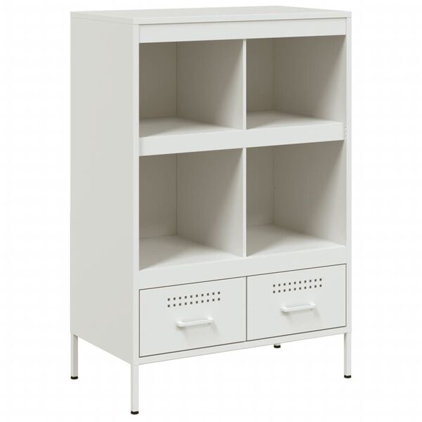 vidaXL Highboard White 68x39x101.5 cm Steel