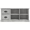 vidaXL TV Cabinet Concrete Grey 102x35.5x47.5 cm Engineered Wood