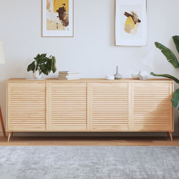 vidaXL Cabinet Doors Louvred Design 4 pcs 69x59.4 cm Solid Wood Pine