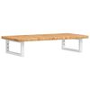 vidaXL Basin Shelf Wall Mounted Steel and Solid Wood Oak