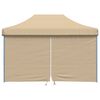 vidaXL Party Tent Folding Beige 279 x 410 x 315 cm Oxford Fabric