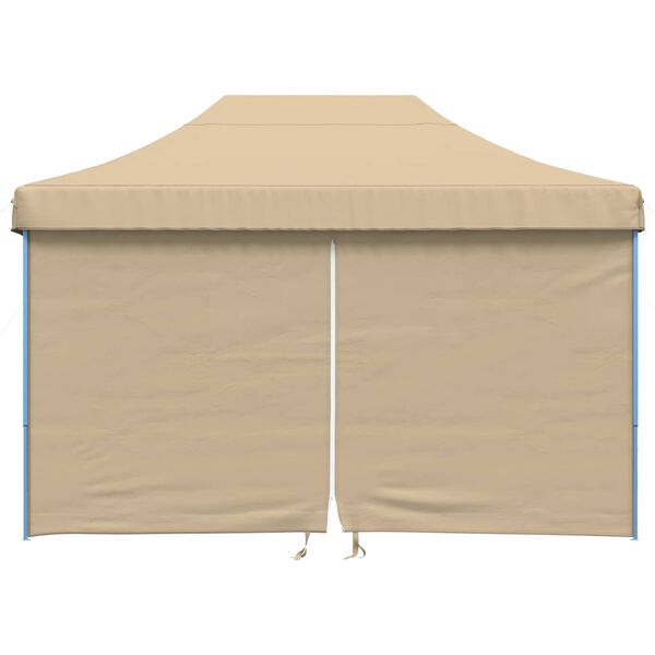 vidaXL Party Tent Folding Beige 279 x 410 x 315 cm Oxford Fabric