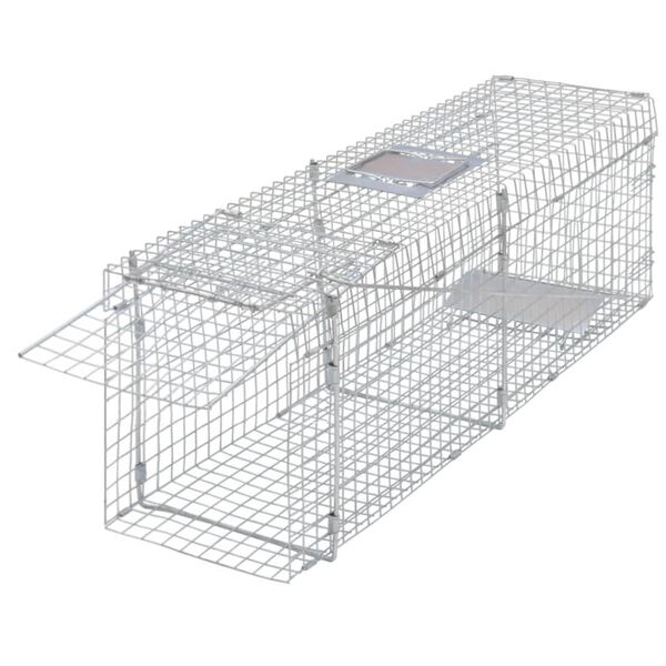 vidaXL Galvanised Live Trap 100 cm