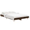 vidaXL Bed Frame without Mattress Smoked Oak 120x190 cm Small Double Engineered Wood