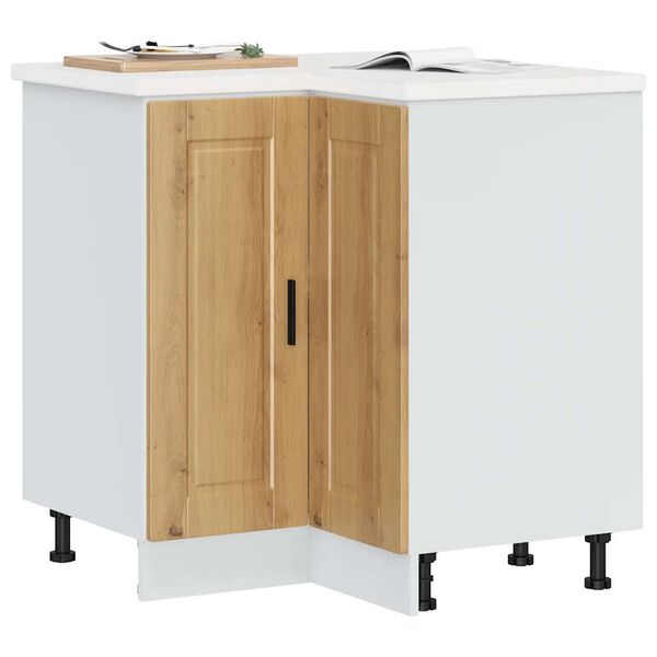 vidaXL Kitchen Corner Base Cabinet&nbsp;Porto Artisan Oak Engineered Wood