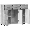 vidaXL Sideboard Grey Sonoma 88.5 x 30.5 x 73 cm Engineered Wood