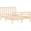 vidaXL Bed Frame without Mattress 140x200 cm Solid Wood Pine
