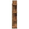 vidaXL Book Cabinet Old Wood 86x25.5x140 cm Engineered Wood