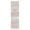 vidaXL Rug Beige 80x300 cm Cotton