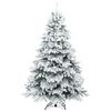 vidaXL Artificial Christmas Tree with 300 LEDs Green 210 cm PE and PVC