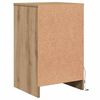 vidaXL LED Bedside Cabinet Artisan oak 38 x 34 x 61 cm Engineered wood