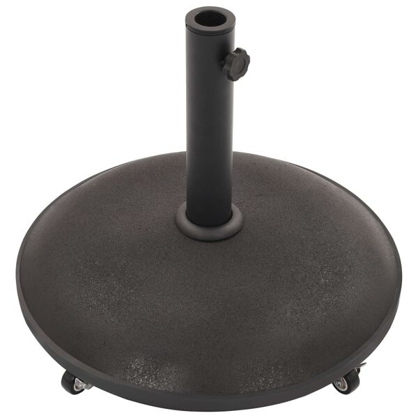 vidaXL Parasol Base Black Concrete Round 25 kg