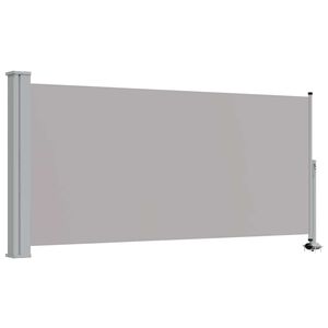 vidaXL Patio Retractable Side Awning 120 x 300 cm Grey
