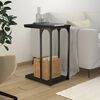 vidaXL Side Table Black 40x30x60 cm Engineered Wood
