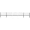 vidaXL Garden Fence with Hoop Top Steel 892.5x100 cm Black