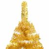 vidaXL Artificial Pre-lit Christmas Tree with Ball Set Gold 120 cm PET