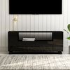 vidaXL TV Cabinet High Gloss Black 120x35x48 cm Engineered Wood