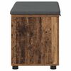 vidaXL Hall Bench with Cushion with Storage Old Wood 60 x 38 x 46 cm