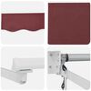 vidaXL Automatic Retractable Awning Burgundy 500x300 cm