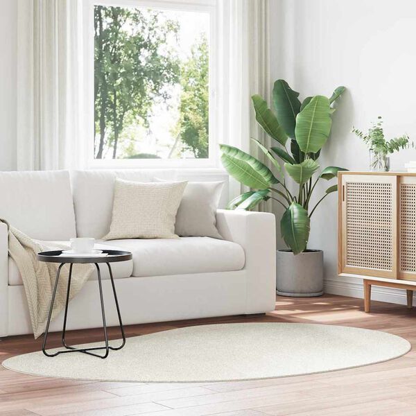 vidaXL Area Rugs Cream 140 x 200 cm Polyester