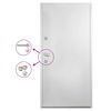 vidaXL Aluminium Front Door White 110x207.5 cm