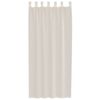 vidaXL Voile Curtains with Tab Top 2 pcs Cream