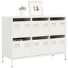 vidaXL Sideboard&nbsp;White 101.5x39x73.5 cm Cold-rolled Steel