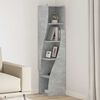 vidaXL Corner Cabinet Concrete Grey 32x32x140cm Engineered Wood