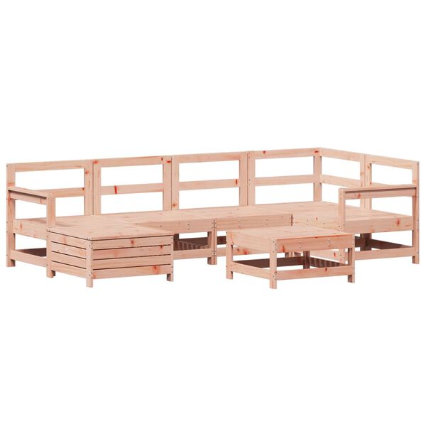 vidaXL 7 Piece Garden Sofa Set Solid Wood Douglas Fir