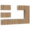 vidaXL TV Cabinet Set 6 pcs Artisan Oak Engineered Wood