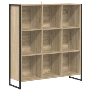 vidaXL Book Cabinet Sonoma 99.5 x 30 x 108.5 cm Engineered Wood