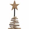 vidaXL Christmas Tree with Stand Brown 120 cm Solid teak wood