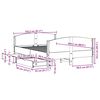 vidaXL Bed Frame without Mattress Wax Brown 150x200 cm King Size Solid Wood Pine