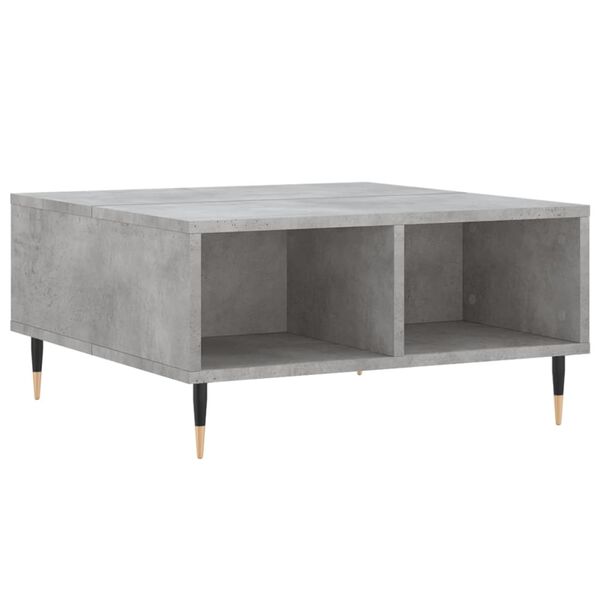 vidaXL Coffee Table Concrete Grey 60x60x30 cm Engineered Wood