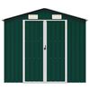 vidaXL Garden Shed Green 205x129x183 cm Galvanised Steel