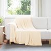 vidaXL Throw Blankets 24 pcs Cream 200 x 150 cm Fleece