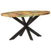 vidaXL Dining Table 160x90x75 cm Solid Reclaimed Wood